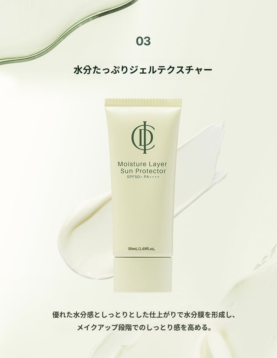 モイスチャーレイヤーサンプロテクターSPF50+ PA++++日焼け止め