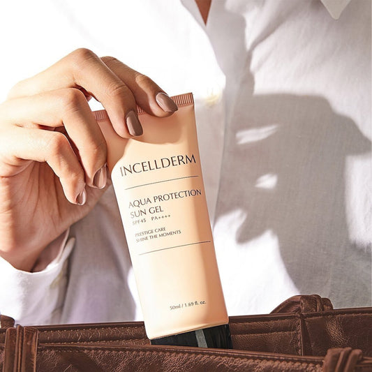 INCELLDERM AQUA PROTECTION SUN GEL SPF45 PA++++ [インセルダム・アクア・プロテクション・サン・ジェル SPF45PA+++]