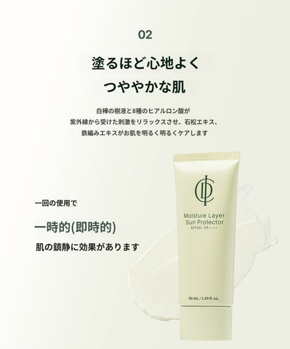 モイスチャーレイヤーサンプロテクターSPF50+ PA++++日焼け止め